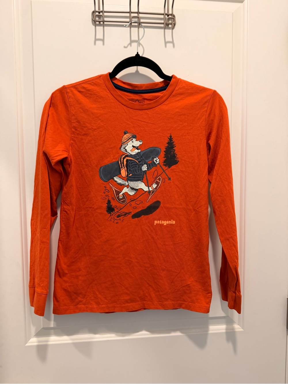 Patagonia Kids Long-Sleeved Graphic T-Shirt
Orange Size 12L